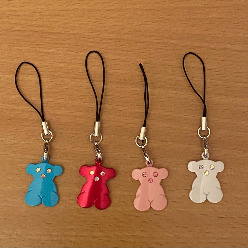 Set of 4 Bear Charms